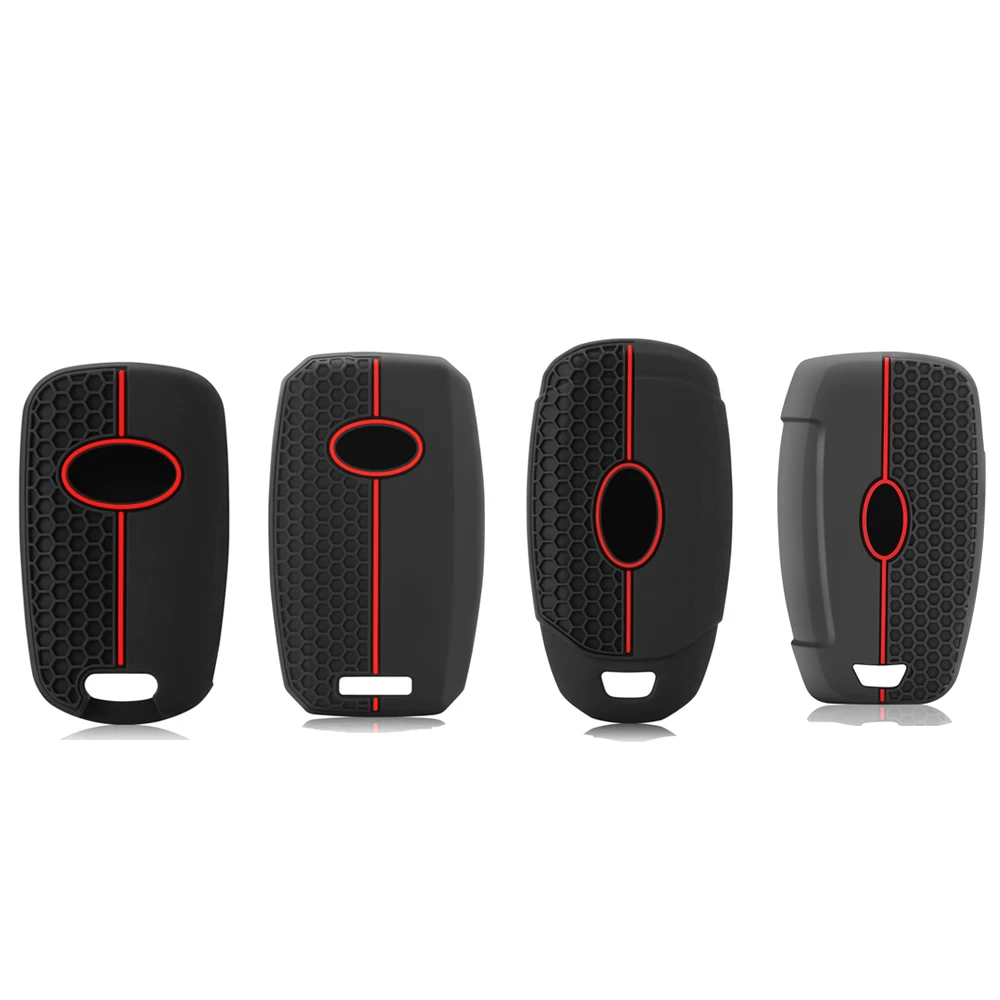 Casing Penutup Cangkang Fob Kunci Mobil untuk Hyundai Solaris 2 I20 I30 I35 Azera Elantra Santa Fe untuk Kia Rio Soul Sportage Carens Sorento