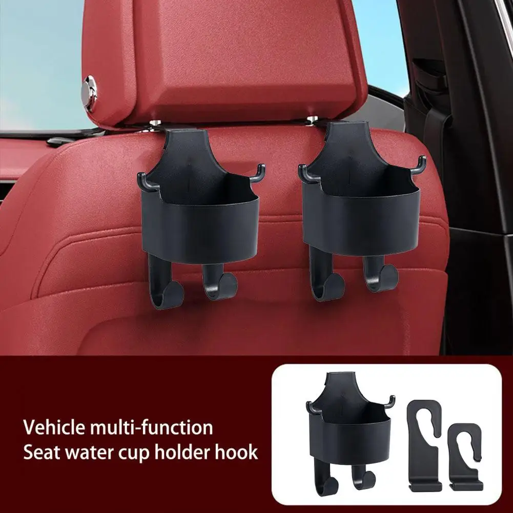 Abs Car Headrest Cup Holder Car Headrest Hook Multipurpose Cup Organizer Clip For Phone Car Interior Tidy Accessories P9l6