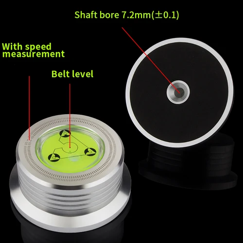 Imagen 2 del producto Estabilizador Universal de tocadiscos de disco de vinilo LP de 50Hz con abrazadera de peso de aleación de aluminio de nivel reproductor de música