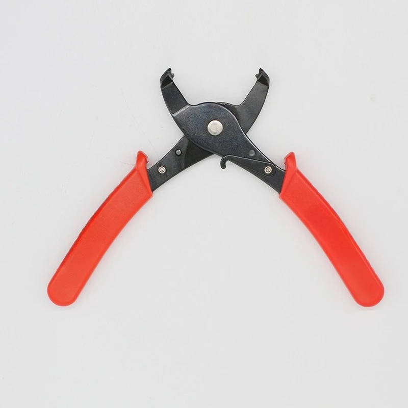 205 Cable Fastener Pliers, Wire Buckle Crimping Pliers for Electronic & Power Cables, Built-in Wire Cutter