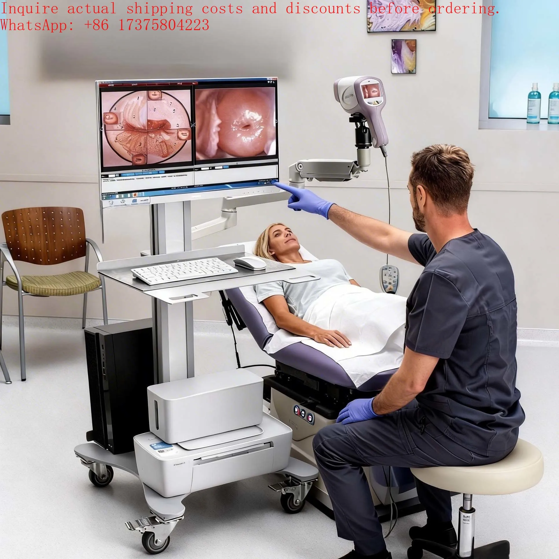 Affordable Kernel 4K colposcopy with full high-resolution video colposcopy for cervical screening, HPV testing, and women's