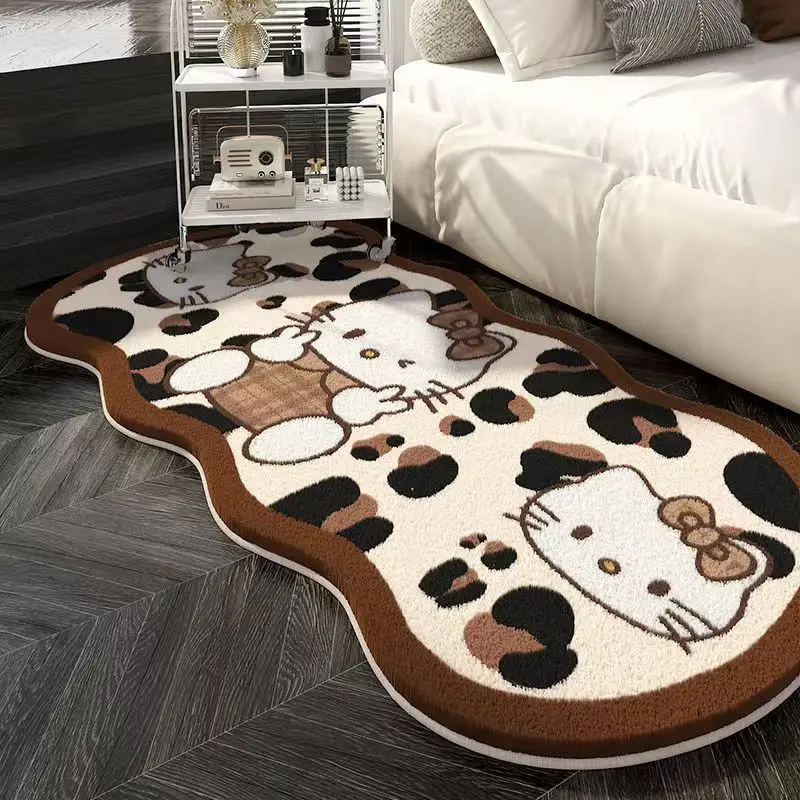 Anime Sanrio Hello Kitty Slaapkamer Raam Vlekbestendig Tapijt Thuis Woonkamer Bank Antislipmat Garderobe Mat meisje Geschenken