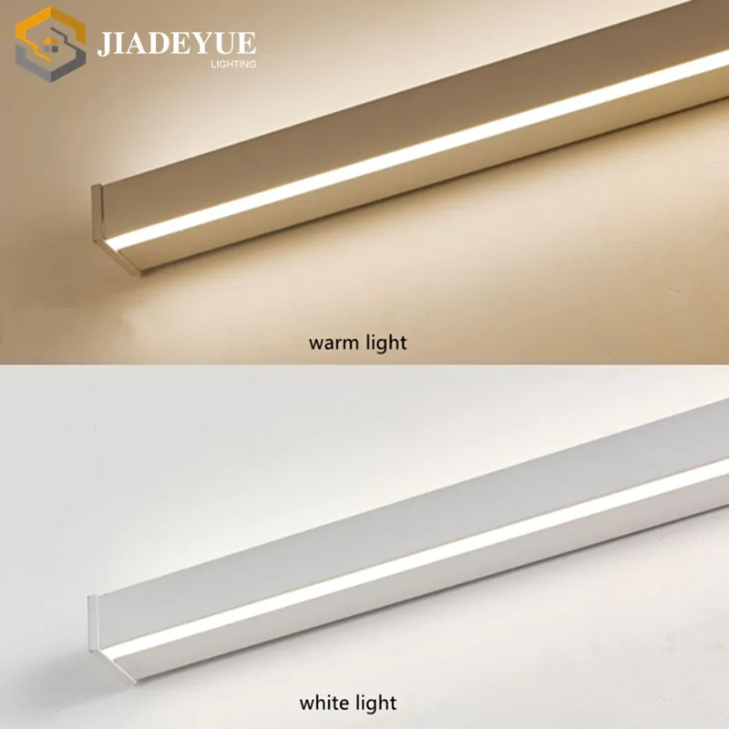 Lampu dinding panjang garis minimalis Nordic lampu dinding interior ruang tamu samping tempat tidur led putih