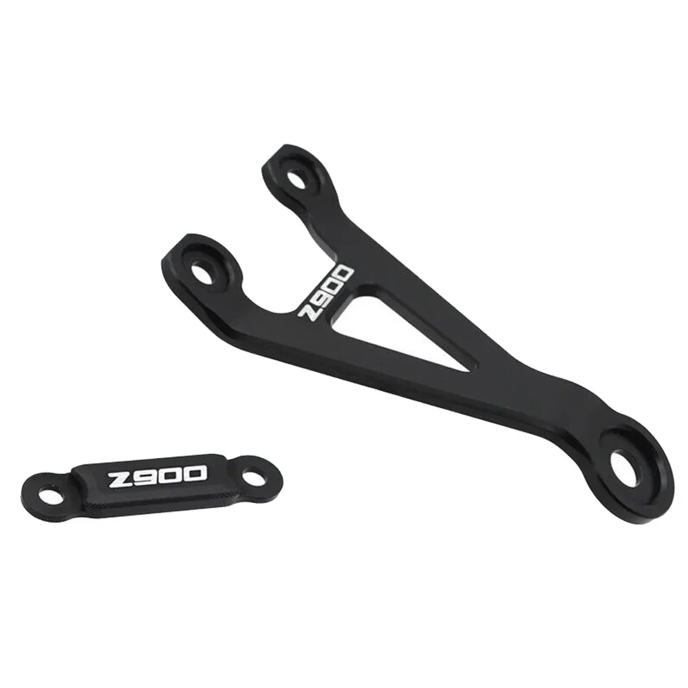Motorcycle CNC Accessories Rear Foot Rest Blanking Plate Exhaust Bracket Holder Hanger Fit For Kawasaki Z900 Z 900 2017-2023