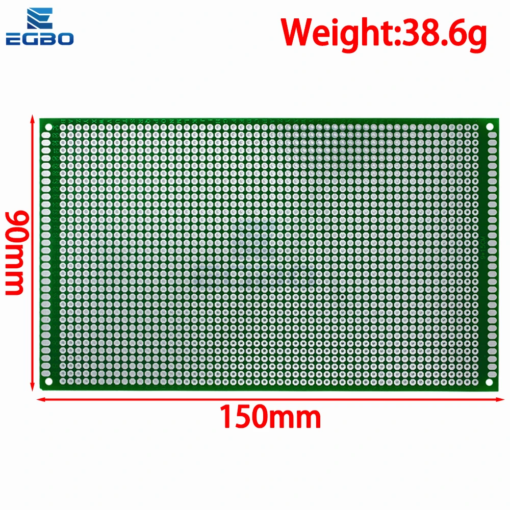 2*8 3*7 4*6 5*7 6*8 8*12 9*15 نموذج مزدوج الجانب لتقوم بها بنفسك دائرة مطبوعة عالمية لوحة دارات مطبوعة بروتوبوارد طلاء لحام