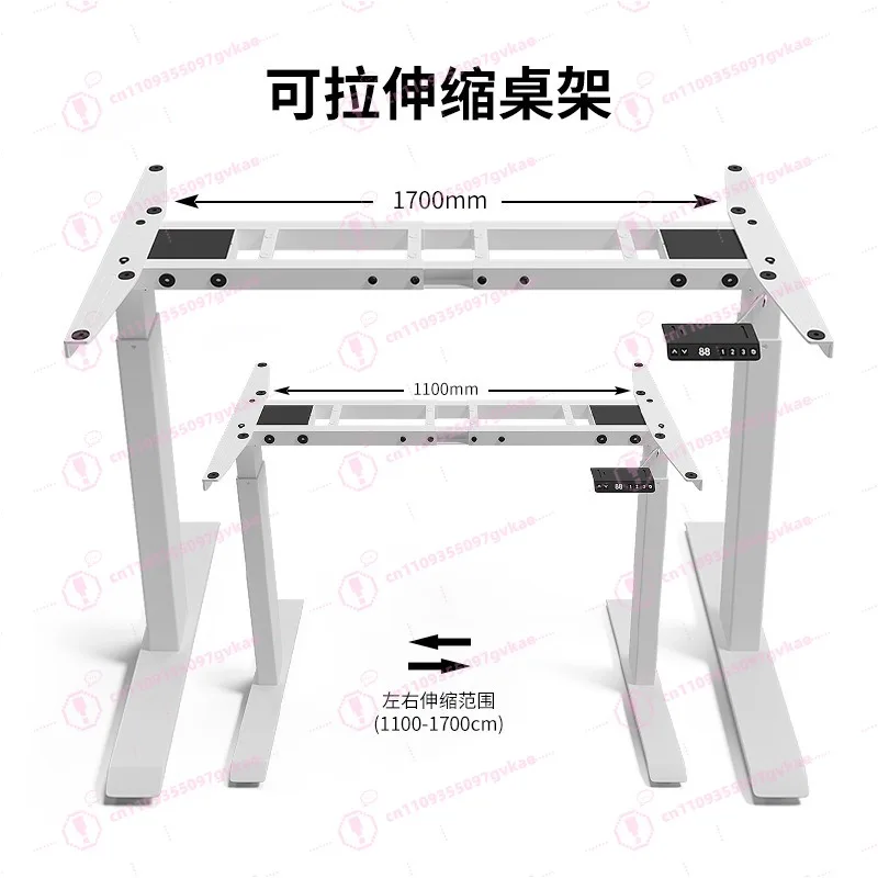 Electric Stand Up Desk Lifting Desk Frame Height Adjustable Standing Desk Ergonomic Dual Motor and Memory Control Home Office