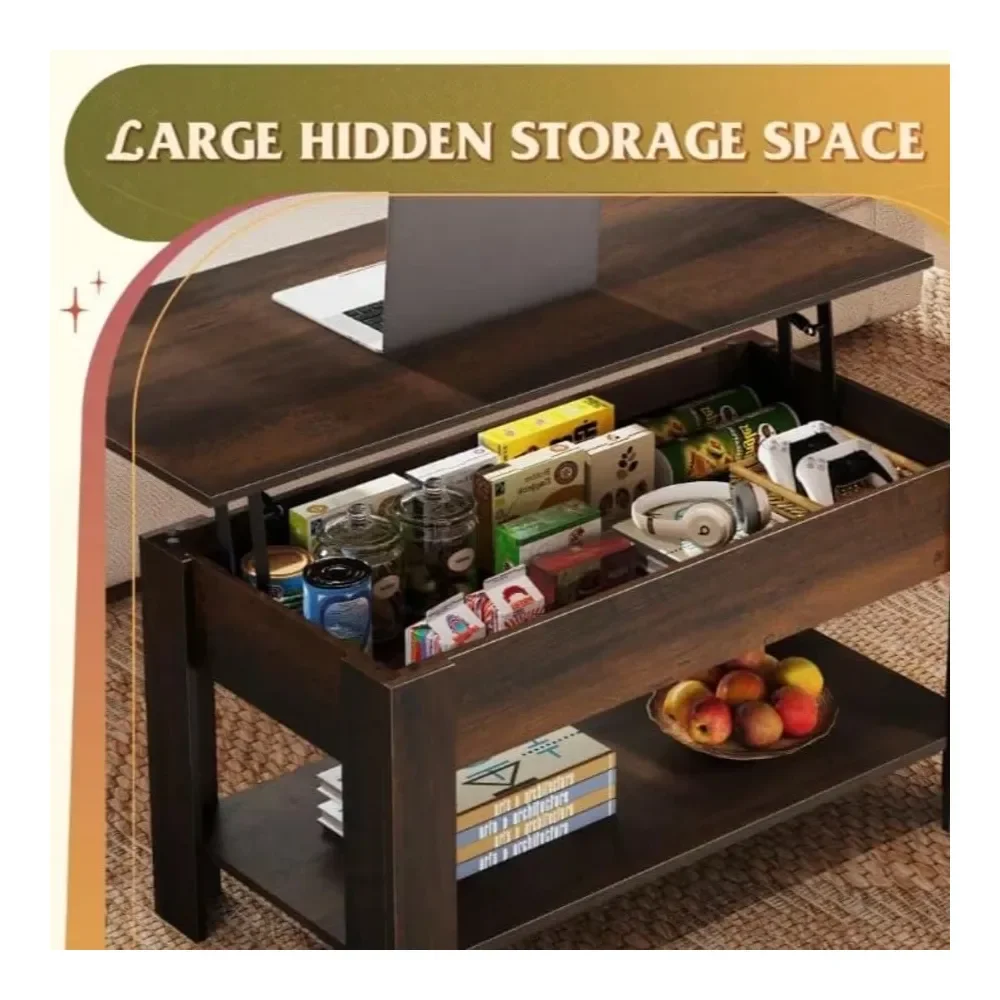 

Style Furniture Table 39 Lift Top Coffee Table With Hidden Compartment Storage Shelf Living Room Center Table Office Reception