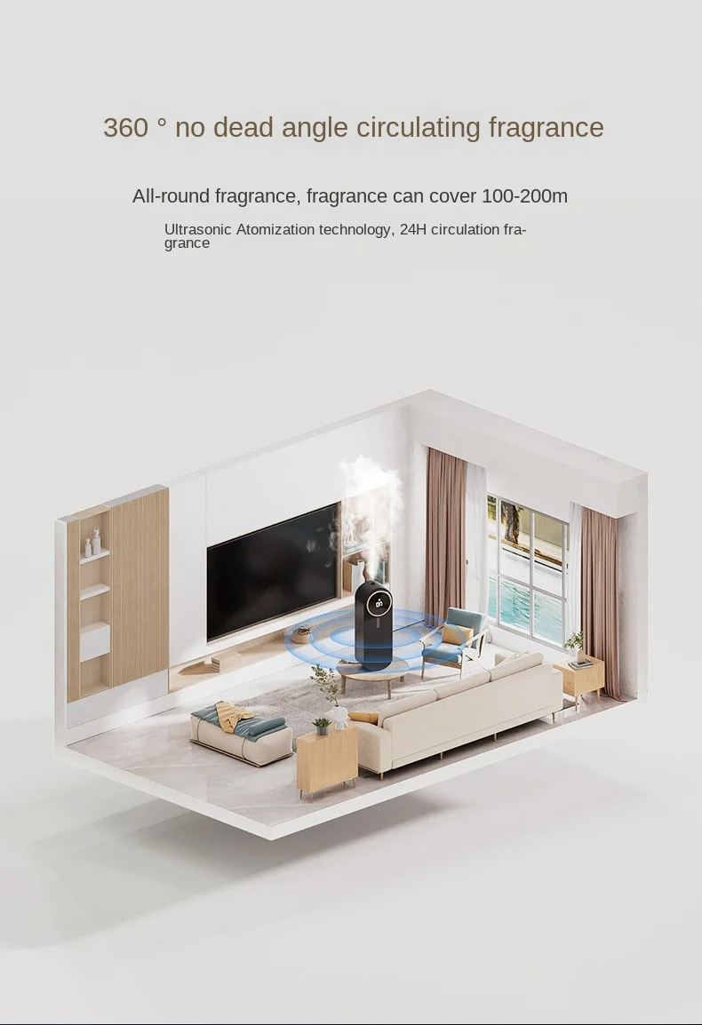 USB قابلة للشحن 45 مللي رائحة النفط العطر آلة صغيرة المنزل الروائح الناشر الضروري النفط لغرفة النوم المرحاض