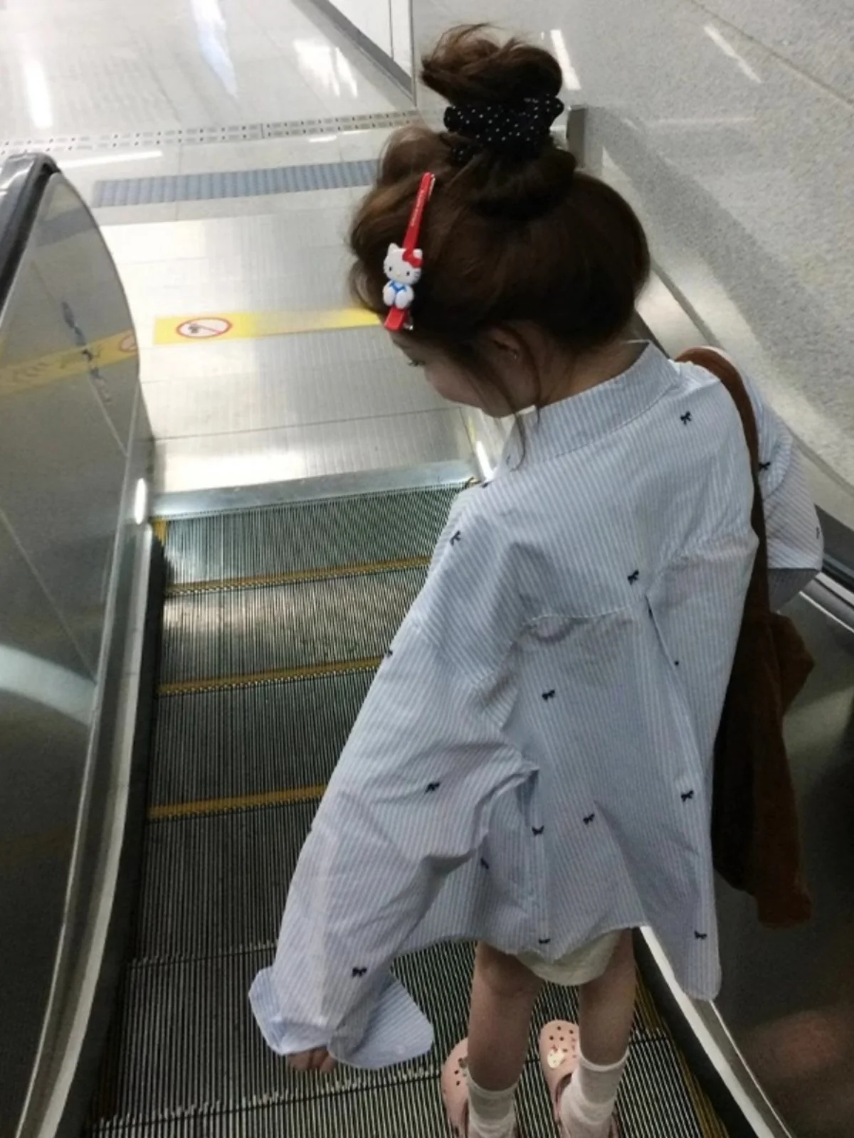 

Blue Striped Long Sleeve Shirt Jacket Women's Early Autumn Loose Casual Slimming Personality Top Small Audience Design