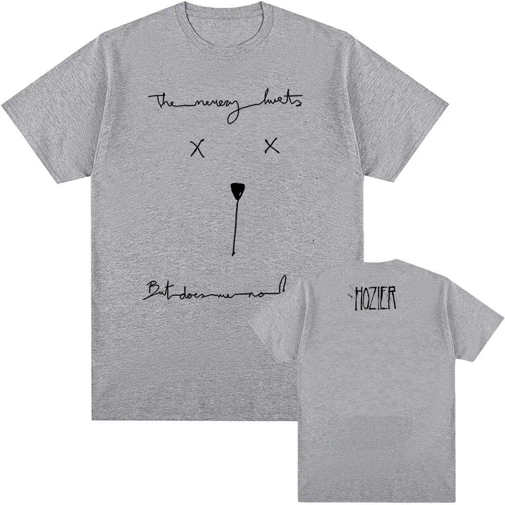 تي شيرت Unreal Unearth Unending Tee Hozier Singer تي شيرت مطبوع عليه رسومات قطنية صيفية بأكمام قصيرة تي شيرت للجنسين ملابس الشارع الشهير