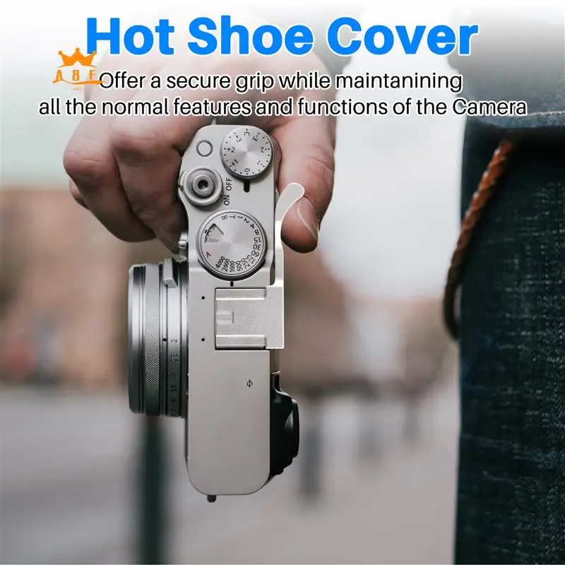 

A08E-Metal Hot Shoe Cover Thumb Grip For Fujifilm Fuji X100F X100T X70 X30 X-E3 X-A1 X-A2 X-A3 X-A5 X-M1 XA3 XE3