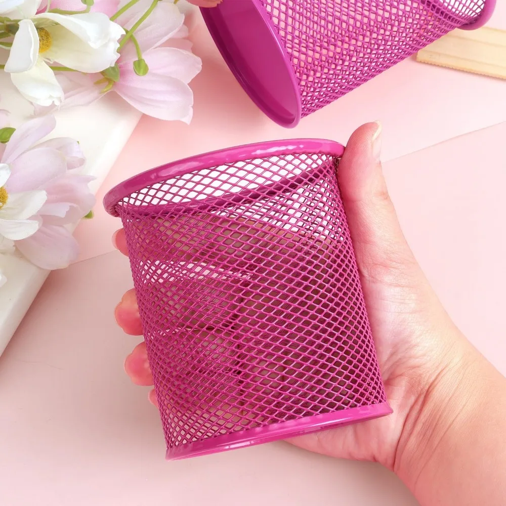 Pen holder cup for table, pen holder for metal mesh table