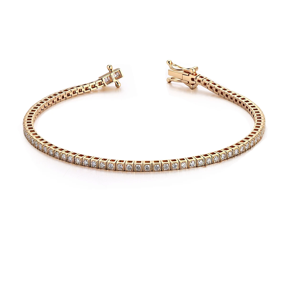 

Provence Jewelry 10K White Gold Tennis Bracelet With Round cut Lab Grown Diamond Daily Wear Jewelry and Birthday Gift for Women