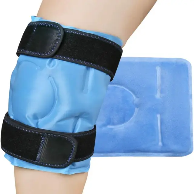 Ice Pack Ulga w bólu kolana Żel wielokrotnego użytku Okład lodowy Urazy nóg Obrzęk Wymiana kolana Chirurgia Narzędzie do kompresu na zimno
