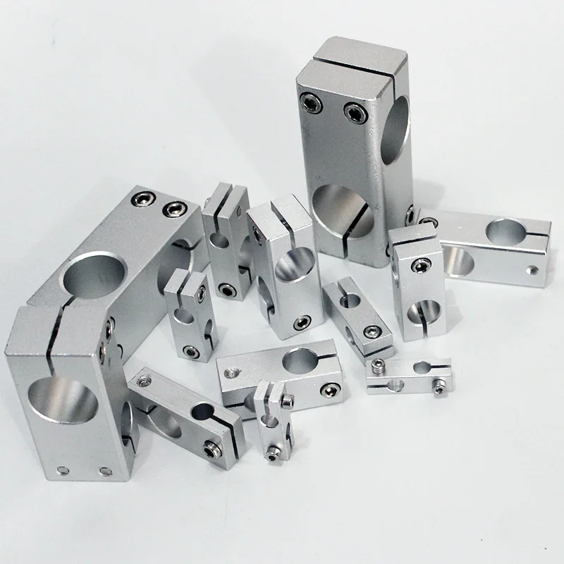 Pillar Fixing Clamp Vertical Fixed Diameter Fastening Aluminum Alloy Optical Axis Cross Block Steel Pipe Tighten Bracket