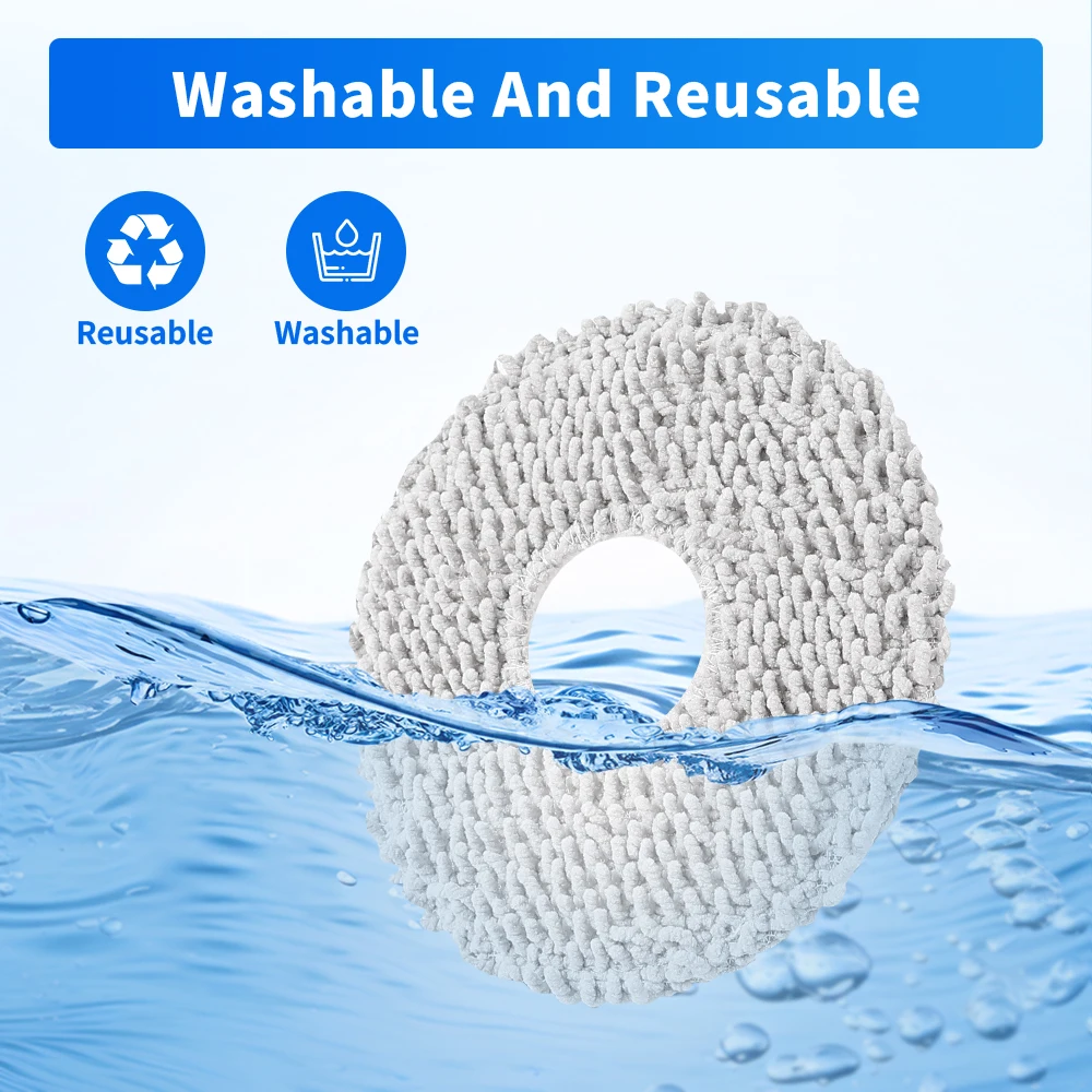 Cleaning Mop Cloths For DJI ROMO P ROMO S ROMO A Vacuum Cleaner Thickened Durable Stain Removal Mops Pad Consumables Parts