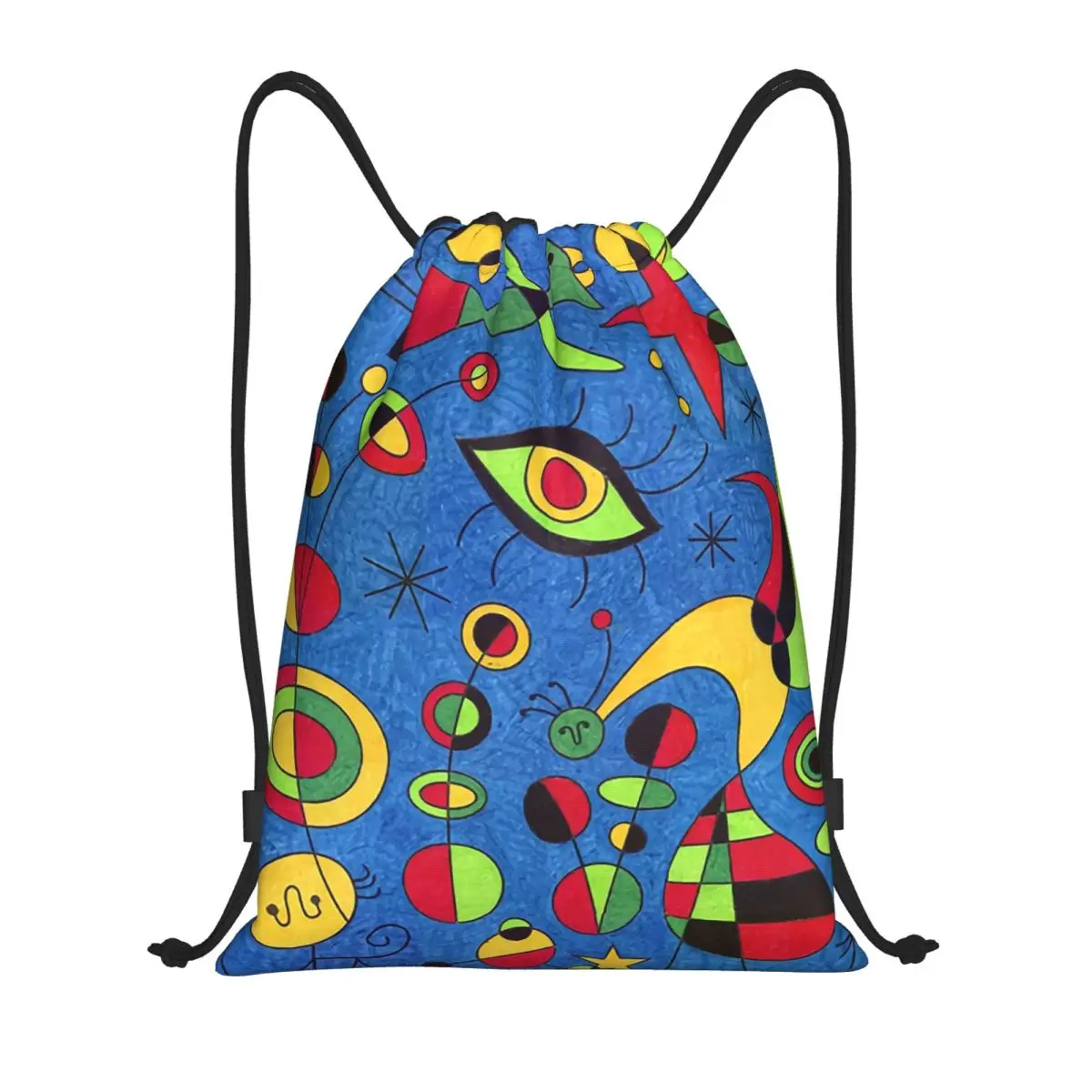 

Joan Miro Backpacks Fashion Drawstring Bags Sports Bag Book Bags for Travel School