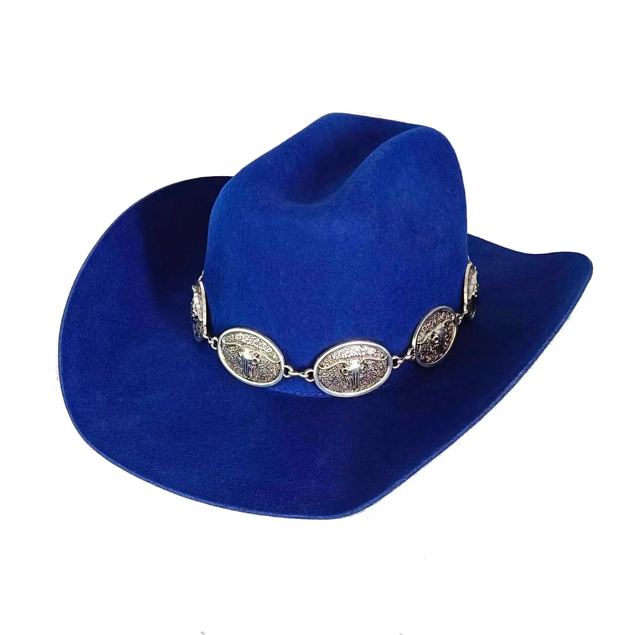 

Ковбойская шляпа из 100% шерсти с аксессуарами в виде коровьей головы, классическая панама с загнутыми полями и широкими полями, ковбойская шляпа в стиле вестерн, сомбреро, ковбой