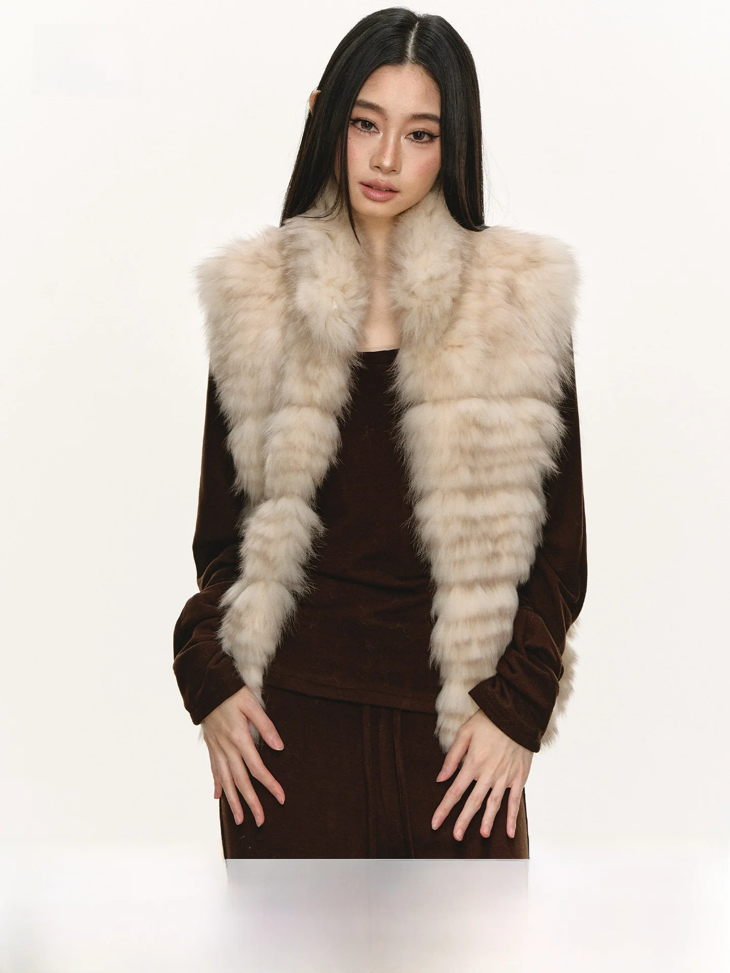 

Женская меховая куртка Anna Aneae: Новинка весна-осень, роскошная, с воротником-стойкой, приталенная, пушистая, однотонная, молодежная верхняя одежда