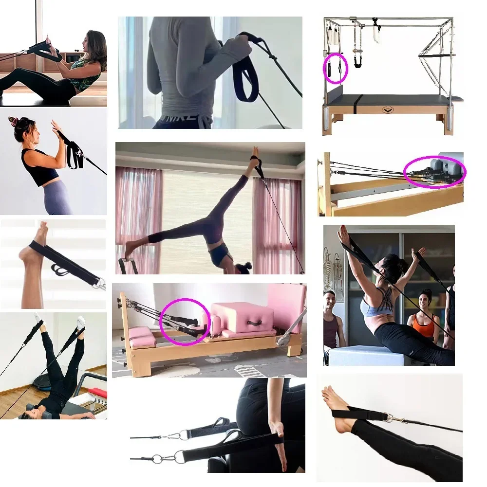 Double Ring Pilates Resistance Strap 2