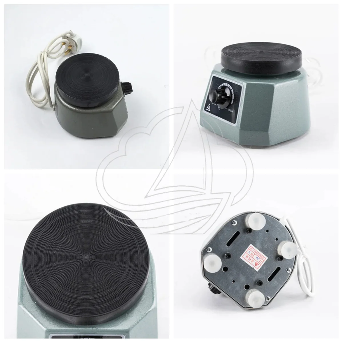 4'' Round Variable Speed Dental Gypsum Oscillator Model 0981, Plaster Shaking Machine for Dental Lab Mold Bubble Removal