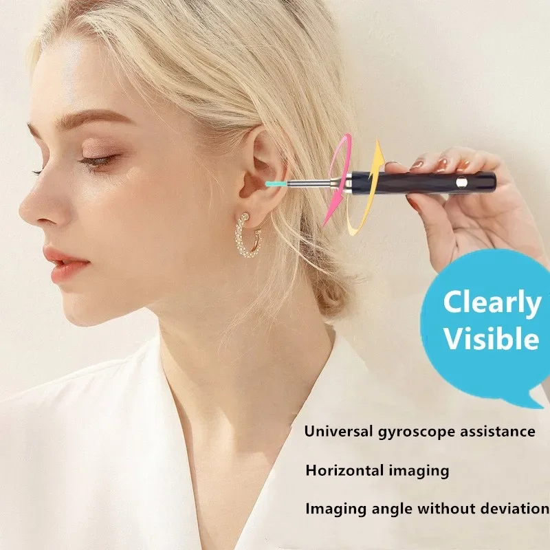 Wireless Intelligent Visual Picker Ear Cleaner Electronic Soft Spiral Ear Wax Removal Tool Camera Endoscope Visual Ear Spoon