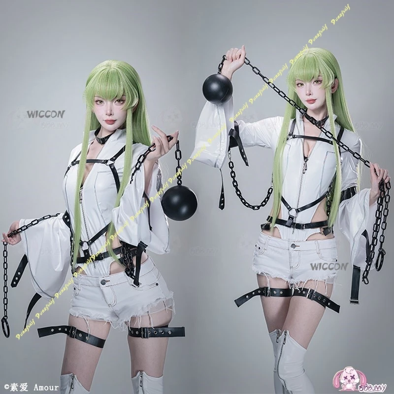 

Черный костюм для косплея, белый удерживающий костюм, облегающая кожаная куртка, цельный боевой женский аксессуар из искусственной кожи, Рождество, Хэллоуин