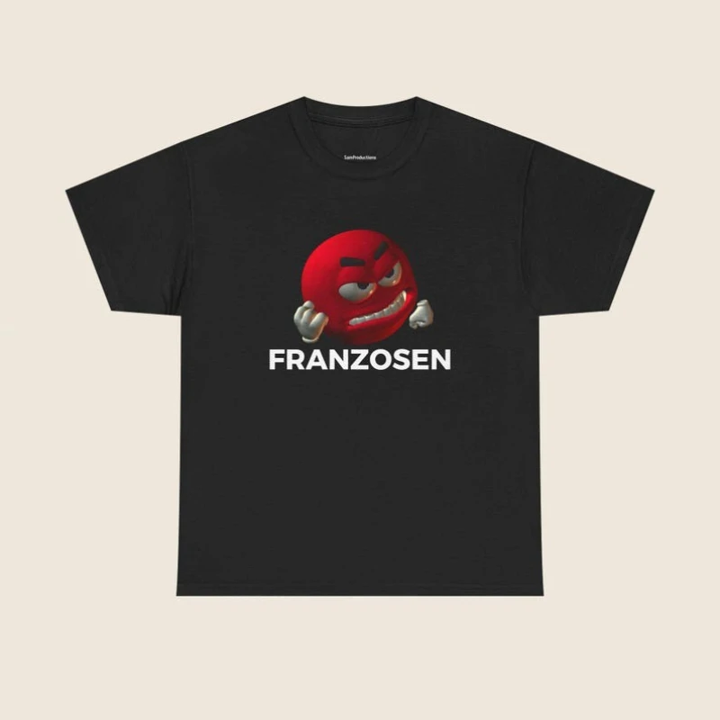 Retro Funny Cartoon T‑Shirt Men Women Angry Face Graphic Print Casual Crewneck Short Sleeve Vintage Hip Hop Streetwear Tops