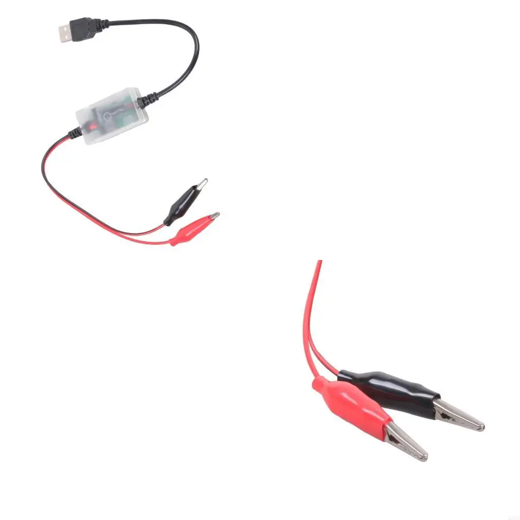 Automotive Battery Charging Cord 43cm Length for Car Motorcycle Emergency Use