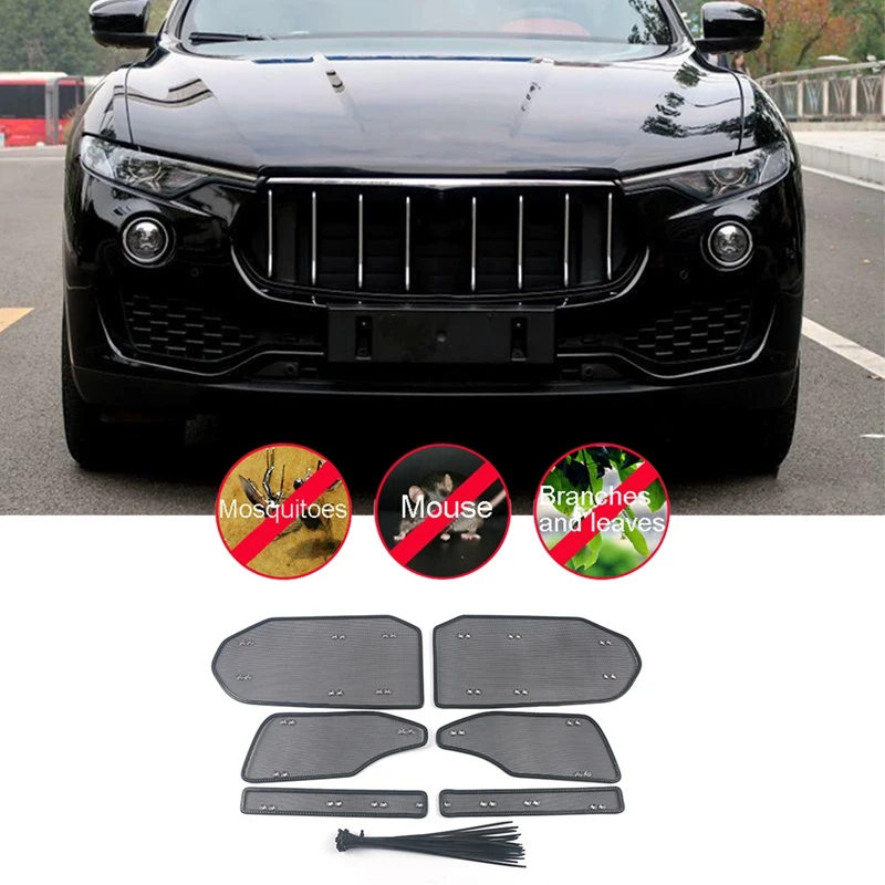 

Accessories Car Insect Screening Mesh Front Grille Insert Net Trim Car Styling For Maserati Levante 2016