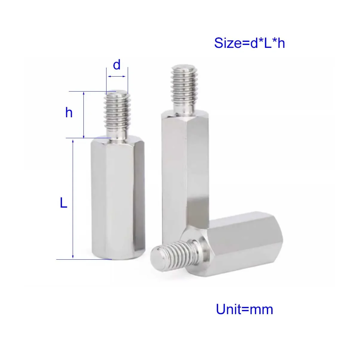 

304 Stainless Steel Single Head Hexagonal Screw/Chassis Motherboard Connection Column M2M3M4M5