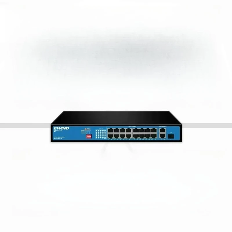 PoE Switch 24 PoE Ports + 2 Gigabit Uplink Ports +1 SFP Port IEEE802.3af/at 300w Ethernet Network Switch