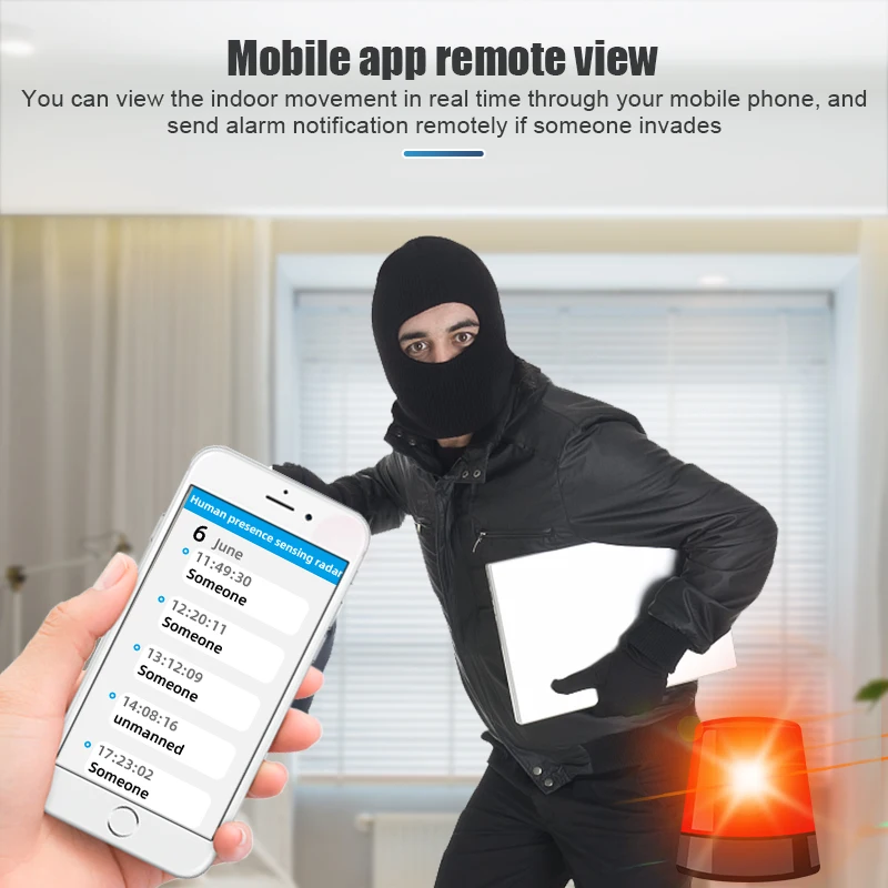 Tuya WiFi/ 3.0 Smart Human Presence Smart Home Automation Sensor Detector Wireless Mini Microwave Motion Sensors