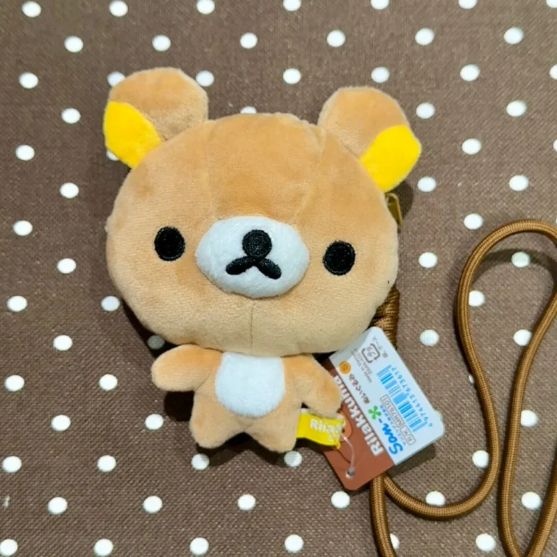 12 センチメートルリラックマランヤードぬいぐるみ小銭入れ財布漫画ビッグヘッドコリラククマ素敵なポータブル収納ジッパーバッグクリエイティブギフト