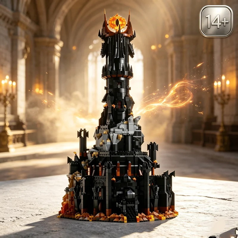 2026 New 5471PCS Classic Giant Black Tower Building Block Model Assembly Collectible Architecture Display Birthday Gift for Fans