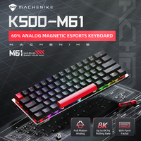 MACHENIKE K500-M61 Mechanical Keyboard with Analog Magnetic Swtich Rapid Trigger Mode 60% RGB 8K Polling Rate Gaming Keyboard