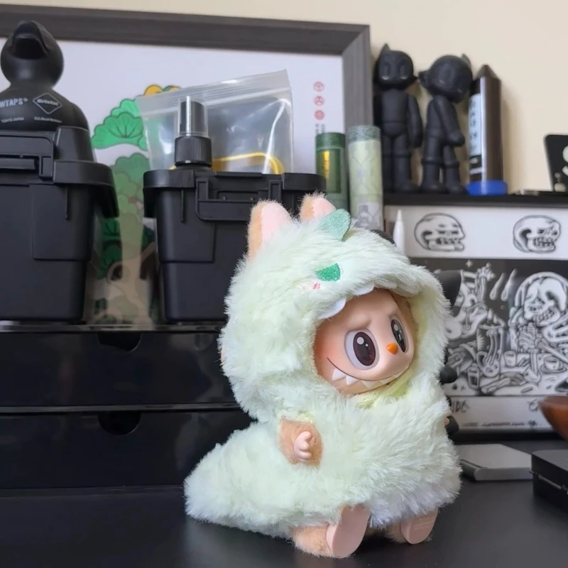 17 سنتيمتر دمية قطيفة صغيرة الزي اكسسوارات لكوريا Kpop Exo Labubu المعبود V1 V2 النحل ديناصور القرش زي الملابس هدية