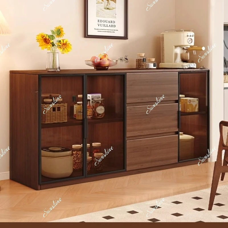

dining side, home living room storage display, modern simple kitchen, solid wood floor locker