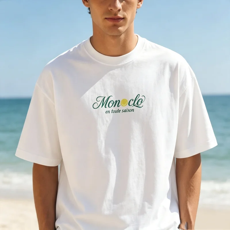 Vintage Court Legend Tennis Double Sided  Graphic T Shirt  Cotton Sleeve Tee French Retro Sport Casual Summer Streetwear Top