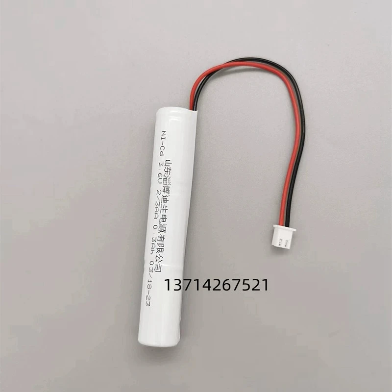 La luz de emergencia contra incendios de Ni-Cd 3.6V 0.3Ah parte el paquete de batería recargable