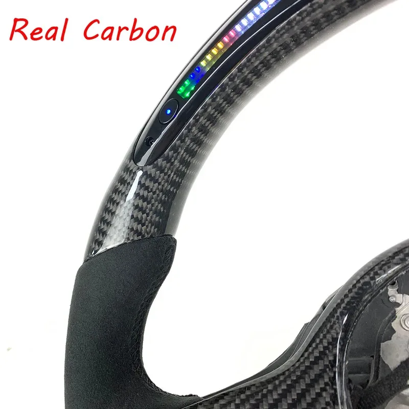 

For BMW 3 Series G20/G21/G22/G23/G30 (320i) Custom Alcantara Leather & Carbon Fiber Steering Wheel (Car Interior Accessory)