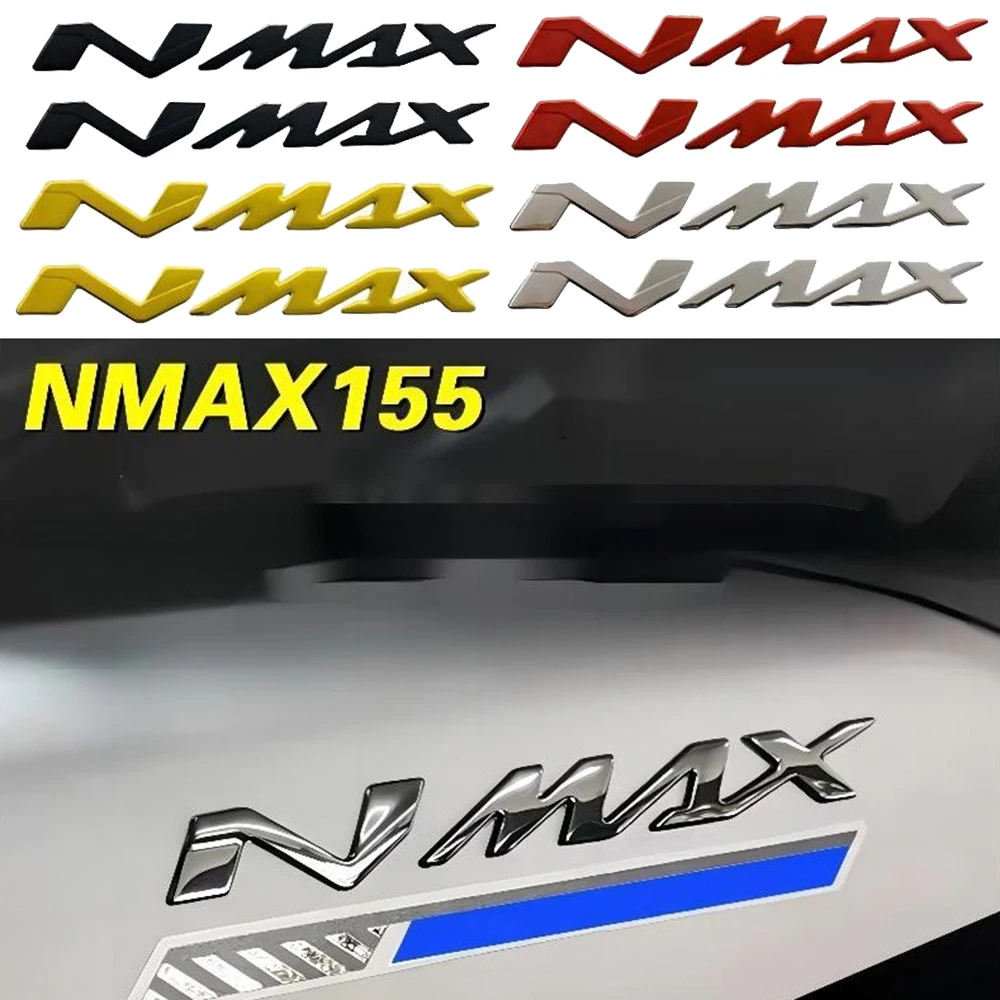

3D-наклейки из мягкого пластика с эмблемой N MAX для мотоциклов Yamaha NMAX 125 NMAX 155, декоративные аксессуары для скутеров