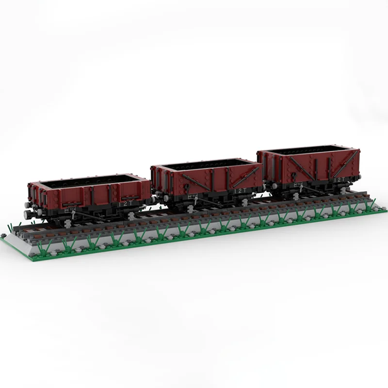 MOC1148PCS Plank Open WagonsModel Train Carriage Education Creative Children Brick Toy Birthday Building Christmas Gift Blocks