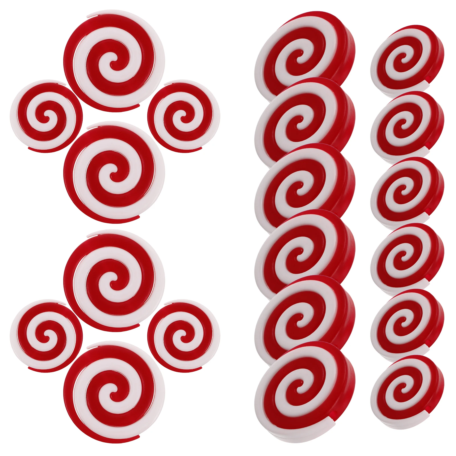 

20 Pcs Candy Decorations Slices Sugar Cake Charms Acrylic Candies Christmas Ornaments Man for Tree Hanging