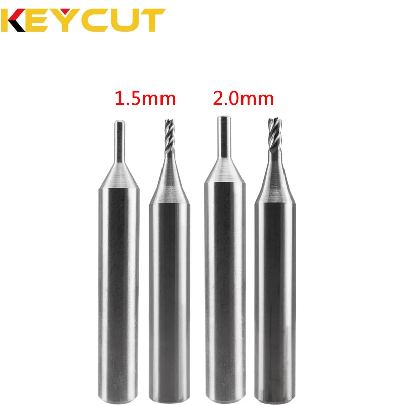 1.5mm 2.0mm Milling Cutter for Key Blank Edge Milling on Manual Key Machine Locksmith Tools