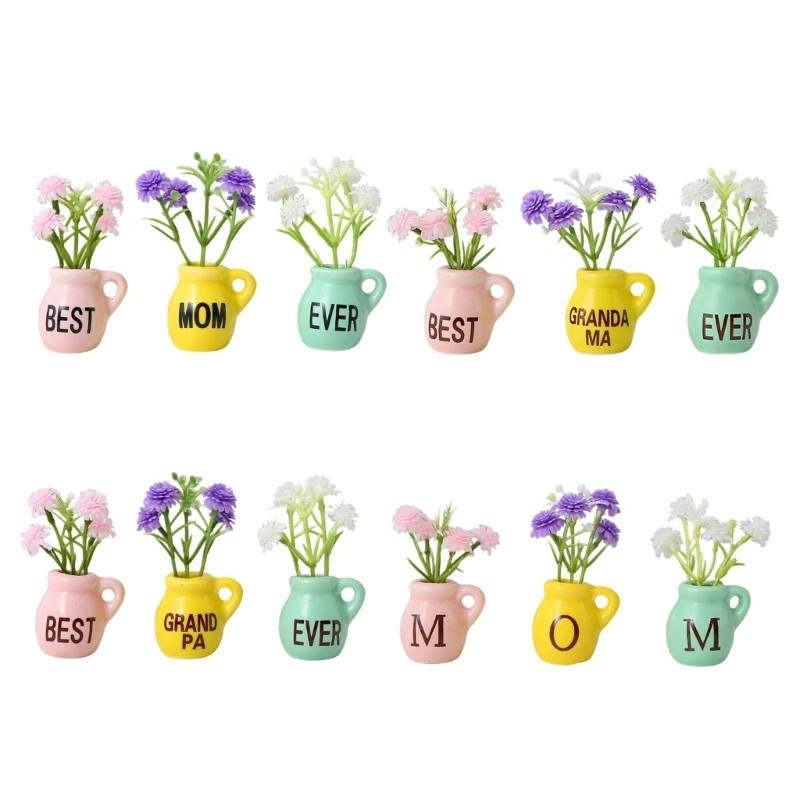 2025 New Ceramic Fridge Magnet Mother Gift for Mom Refrigerator Magnets for Office Decors