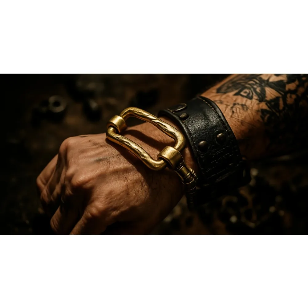 

Массивный металлический браслет-манжета с эффектом ковки для женщин, с застежкой-крючком, подарочное украшение