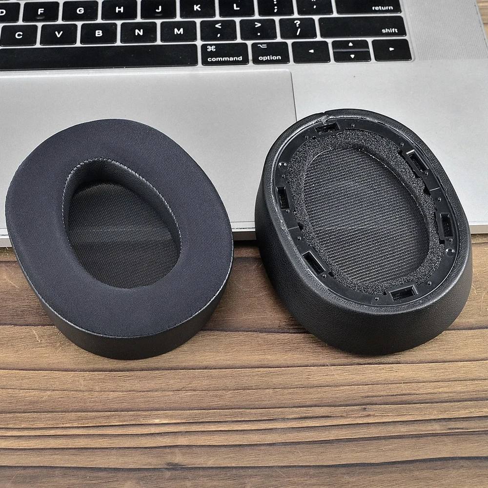 Nauszniki kompatybilne z SONY WH-H900N MDR-100ABN, wykonane z proteinowej skóry i pianki memory, poduszki nauszne, zamienniki do słuchawek nausznych. — zdjęcie produktu 3