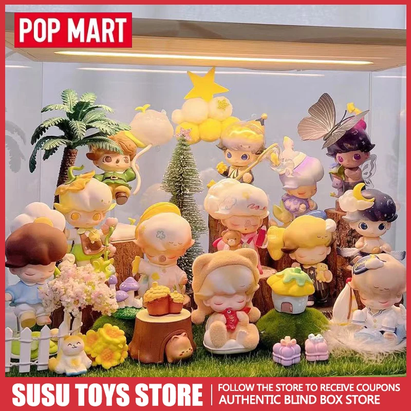 

Genuine POP MART DIMOO Weaving Wonders Series Blind Box Kawaii Anime Action Figure Mystery Surprise Doll Desktop Home Decor Orna
