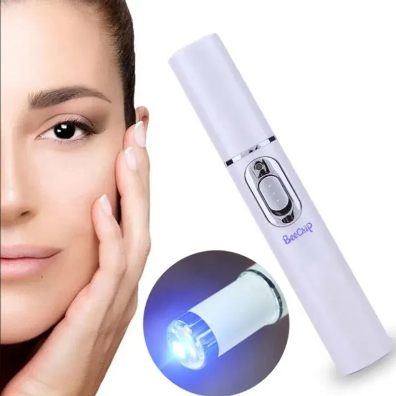 Blue Light Acne Pen Black Eye Massager Relax Anti Pouch Beautifying Hot Sales Instrument Facial Repair Beauty Stick Esthetic